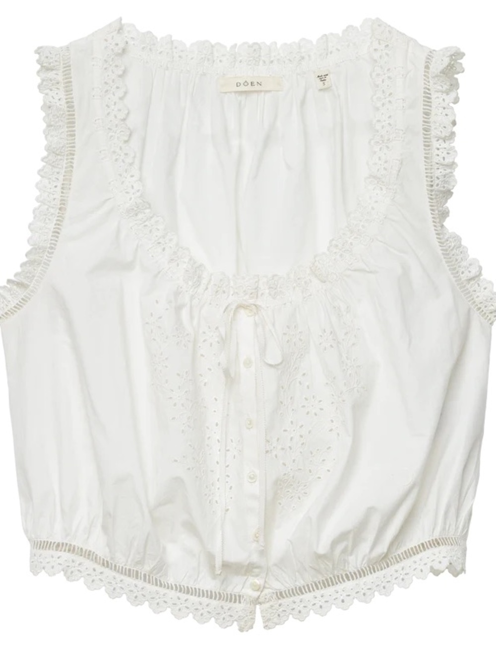 Doen Traveler Top, Salt,  XS NWT